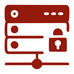 Obraz premium Secure Server Network Icon