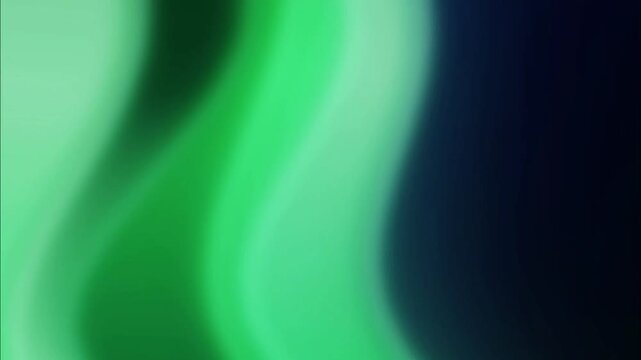 An abstract painting dominated by soft shades of emerald green and mint. The pattern in the image resembles a wave or a smooth, fluid curve, creating a sense of calm, organic movement.