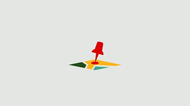 pointer map pinned a location animation