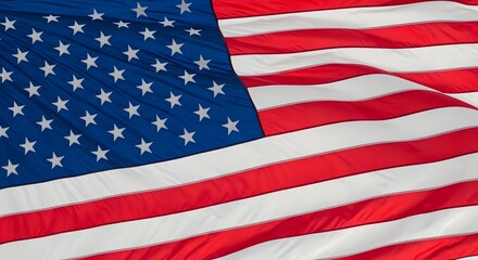 Obraz premium Close up of american flag fabric texture pattern