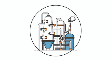 Fototapeta premium Industrial machinery equipment factory system.