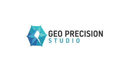 Fototapeta premium Geo Precision Studio Logo Design.