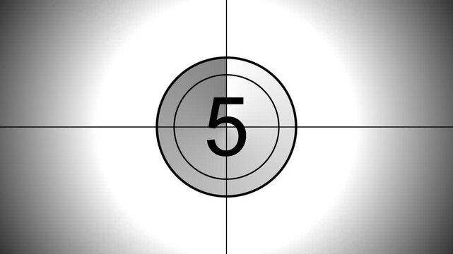 Countdown timer numbers on screen.