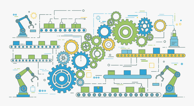 Industrial Gears and Robotics Factory.