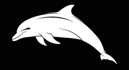 silhouette of a dolphin © idah