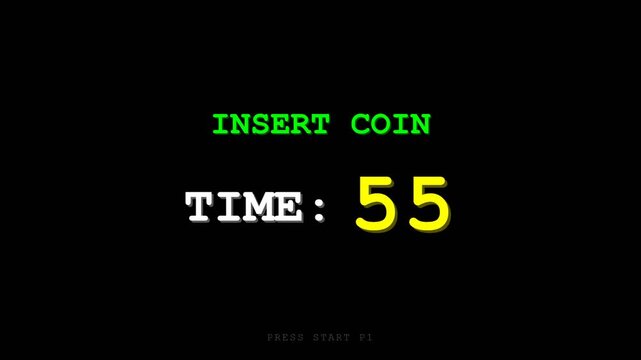 Coin operated machine countdown timer.