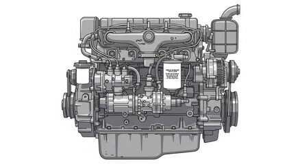 Obraz premium engine of the engine