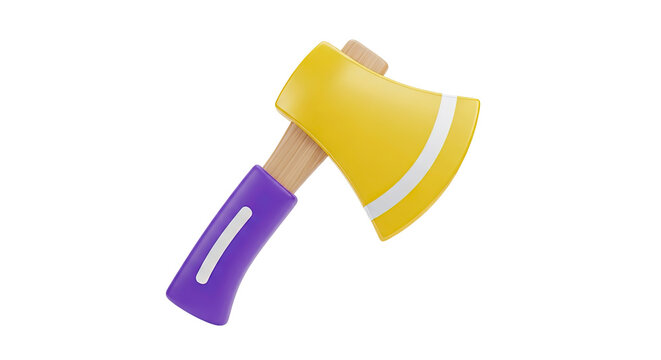 Stylized 3D Axe Icon