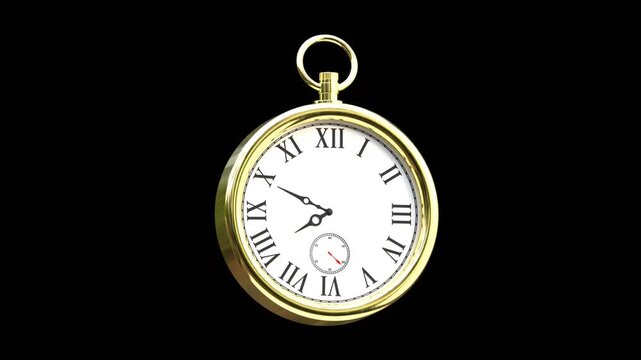 3D Vintage Pocket Watch | Alpha Channel