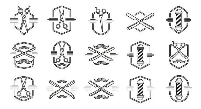A decorative vector set of Celtic knots, crosses, and swords featuring intricate silhouette patterns and religious symbols for tattoo art and church design elements