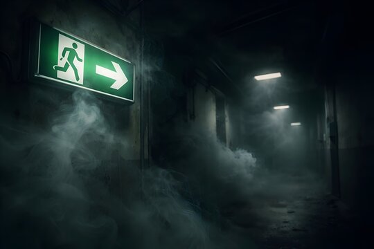 Foggy Corridor Exit