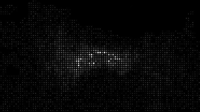 Digital ASCII Background with Round Texture