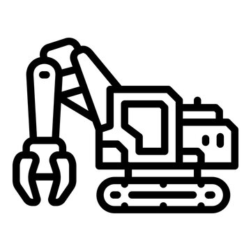 demolition line icon