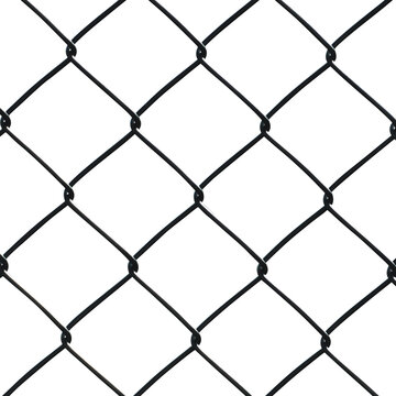 Chain Link Fence Pattern Symbolizing Restriction and Security Barrier on Transparent Background png