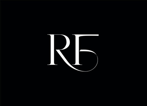 RF  Letter abstract logo design and creative logo