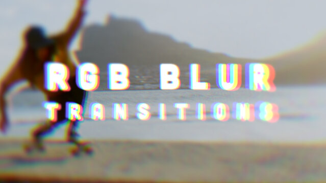 RGB Blur Slide Transitions