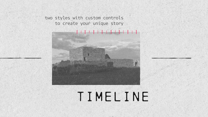 Minimal Paper Timeline Infographic