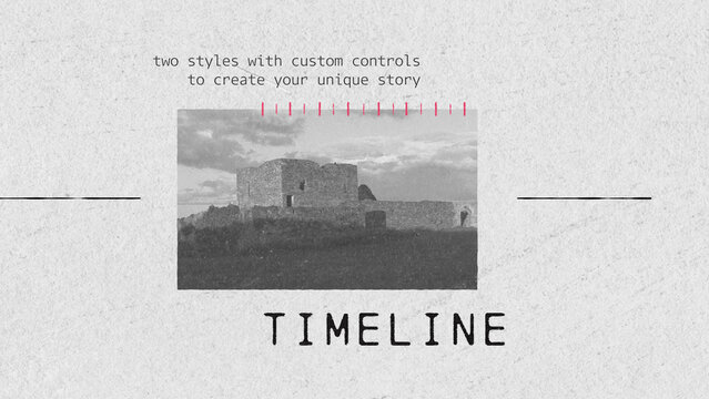 Minimal Paper Timeline Infographic