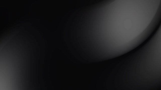 Black abstract wave background with smooth liquid motion gradient and elegant dark gray silk texture for premium corporate branding
