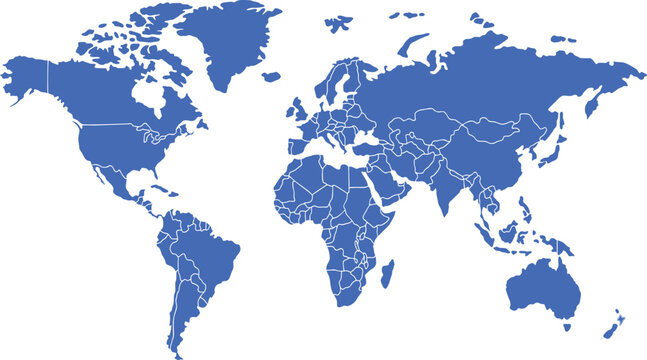 Globe Contour Minimalist Cartography Graphics Showing Global Country Boundaries