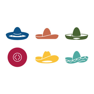 Cinco de mayo flat color  Illustration vector Cinco de mayo elements vector  Illustration 