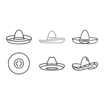 Cinco de mayo lineart Illustration vector Cinco de mayo elements vector  Illustration 