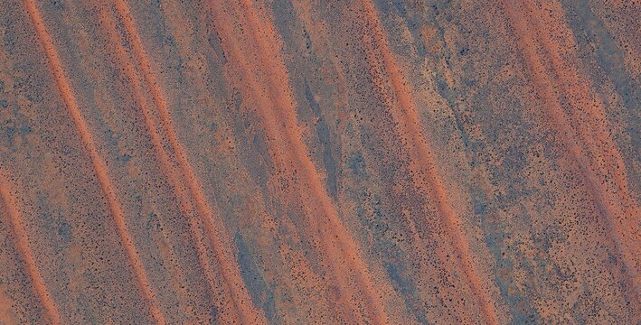 Simpson Desert Australia Red Sand Dunes Satellite View