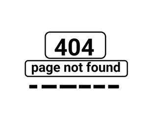 Obraz premium Minimal 404 page not found error icons for web UI, website problems, connection issues, and user interface design