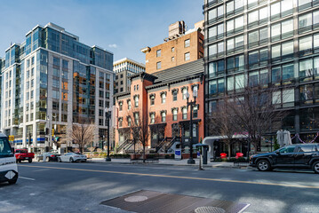 Washington city streets and building architecture. © kosoff