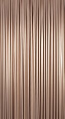 Fototapeta premium A full frame close-up of elegant light brown or beige curtains with vertical folds and pleats, showcasing the smooth fabric texture and soft lighting.