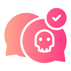 Fototapeta premium check gradient icon