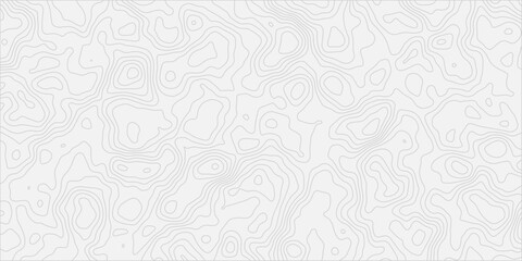 Obraz premium Topographic Line Art Seamless Pattern Background with Smooth Elevation Curves Modern Vector Elevation Contour Map Design Illustration