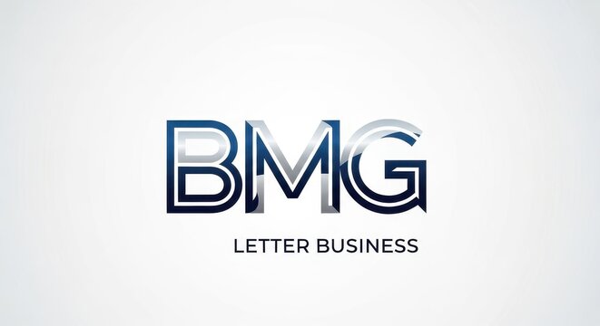 BMG Letter Business Logo on White Background.