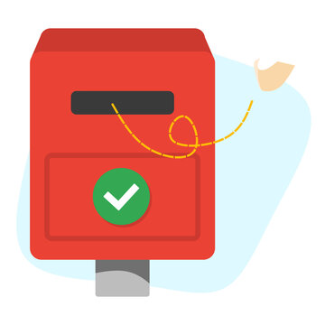 empty inbox illustration for web design, ui ux design, template