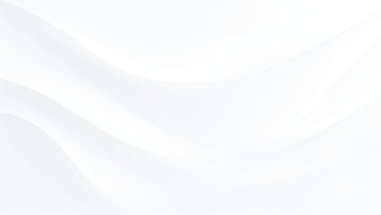Obraz premium Abstract white wavy background with smooth curves and light shades