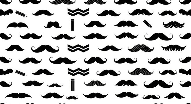 Father's day mustache pattern a stylish background for dad's special day celebrations gifts