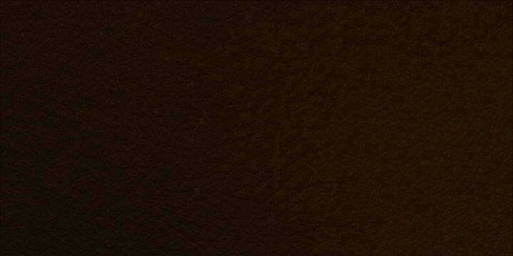 A luxury dark brown and black leather texture macro featuring a rough old material surface with a detailed textile pattern design for a dark wallpaper backdrop