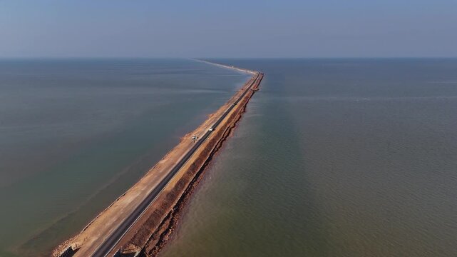 Aerial View of Rann of Kutch Landscape Gujarat India