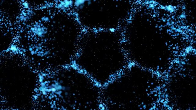 abstract background with particles motion video moves