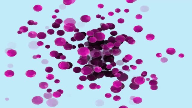 abstract background with red bubbles motion moves video.