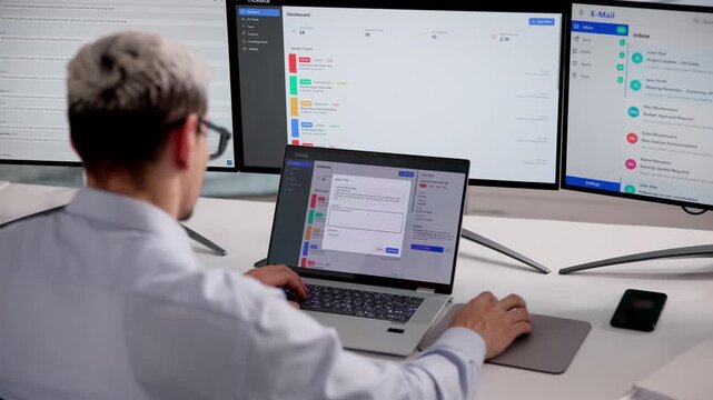 IT Technician Monitors Support Tickets Systems
