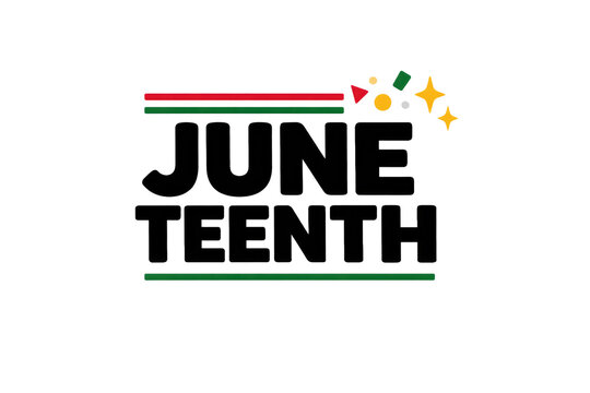 Juneteenth celebration, Black freedom holiday, Emancipation Day, African American history event isolated PNG with Transparent Background