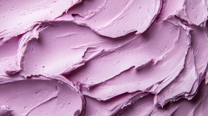 Fototapeta premium Ube frosting texture background,whipped cream,PopularTrendy Purple Coffee Shop,plant based recipes,sweet potato,superfood,menu and banner,Healthy and wellness concept.