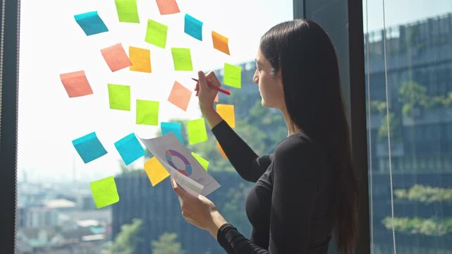 Creative brainstorming session urban office visual collaboration modern environment dynamic perspective