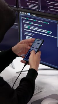 Hacker Loading Virus Code