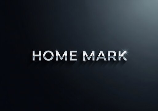 輝き放つ立体文字、深淵なる闇に浮かぶ「HOME MARK」