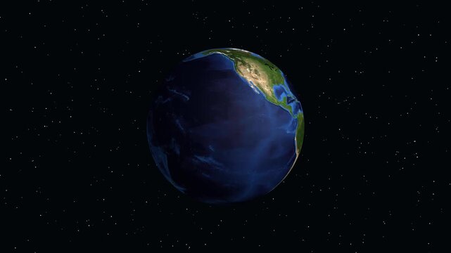 Animated Globe Zooming into Yellowknife Northwest Territories Canada with Data Overlay