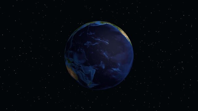 Animated Globe Zooming into Aguascalientes Mexico with Geographic Data Overlay