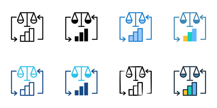 Ethical business icons set multiple style collection. Editable stroke 
