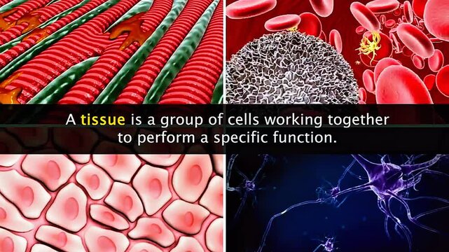 Formation of tissues and their functions.